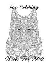 Fox Coloring Book For Adult