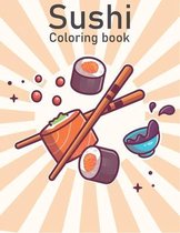 Sushi coloring book