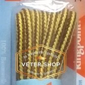 1 Paar ronde Cord schoenveters - 3 mm diameter - 75 cm - Geel / Bruin