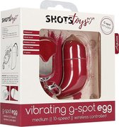 Wireless Vibrating G-Spot Egg - Medium - Red