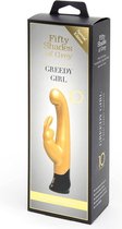 Greedy Girl Anniversary Rabbit Vibrator - Gold