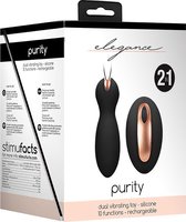 Dual Vibrating Toy - Purity - Black