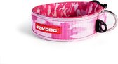 EzyDog Neo Wide Brede Hondenhalsband - Halsband voor Honden - 71-81cm - Roze Camouflage