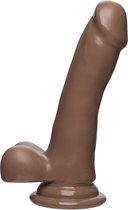 The D - Slim D - 6 Inch With Balls Firmskyn - Caramel
