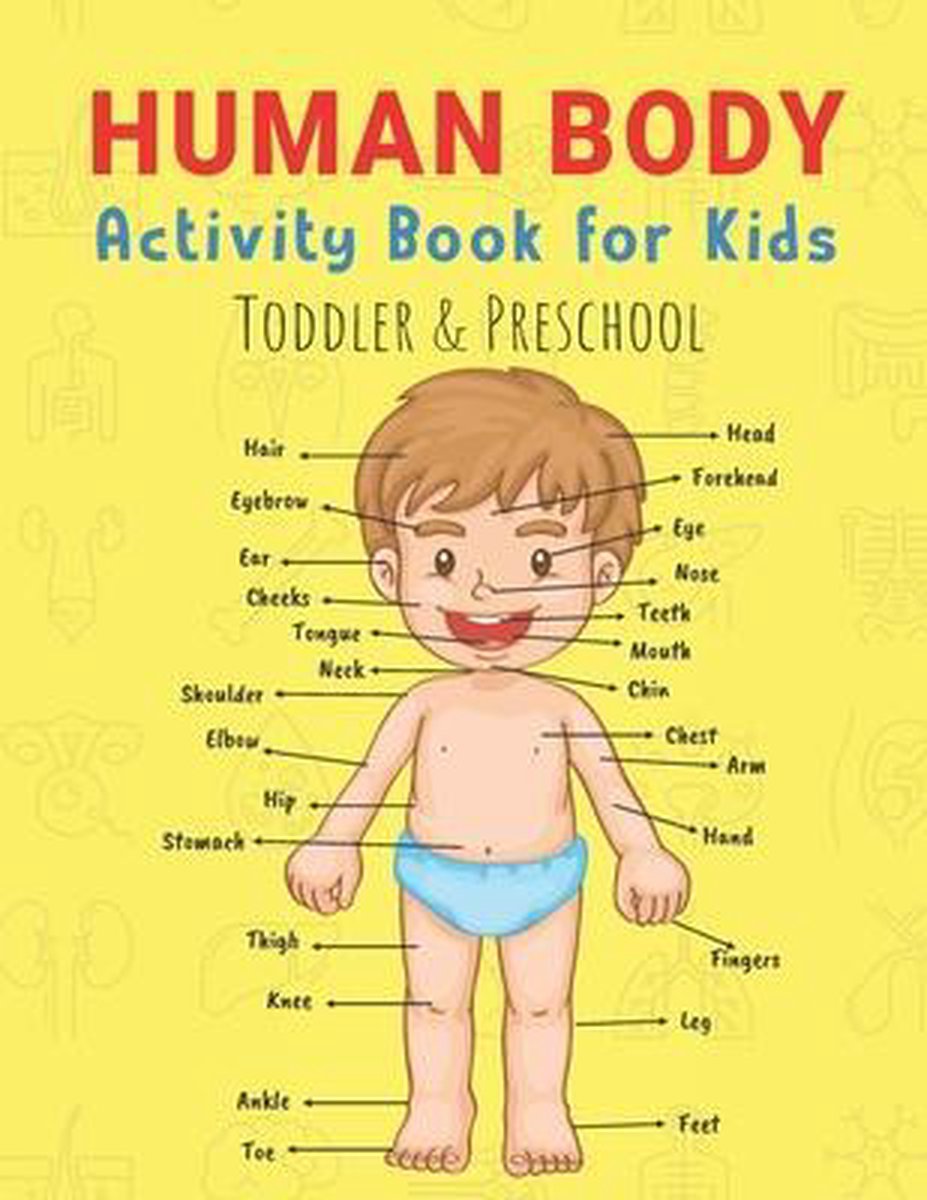 bol.com | Human Body Activity Book for Kids Toddler ...