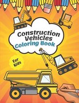 Construction Vehicles Coloring Book