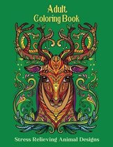 Adult Coloring Book, Stress Relieving Animal Designs