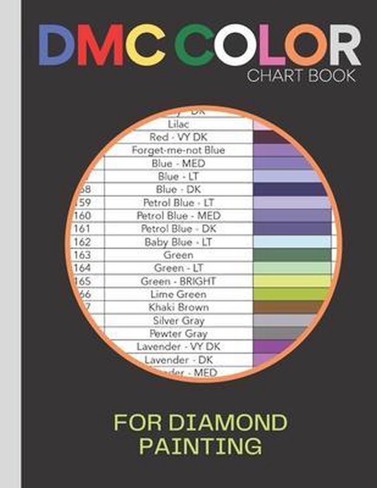 DMC Color Chart Book For Diamond Painting, Black Sedos 9798728520290