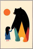 JUNIQE - Poster met kunststof lijst Go Home -40x60 /Kleurrijk
