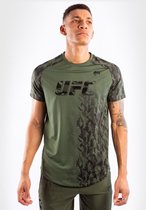 UFC Venum Authentic Fight Week Performance S/S T-shirt Kaki Kies uw maat: M