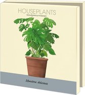 Kaartenmapje - Set wenskaarten - Kunstkaarten - Museumkaarten - 10 stuks - inclusief enveloppen - Bekking & Blitz - Vierkant - Houseplants - Kamerplanten - Kelly van Koppenhagen -