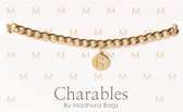 Charables by Madhura Bags Armband Elegance Goud – Waterproof – Hypoallergeen – RVS - Naamletter H