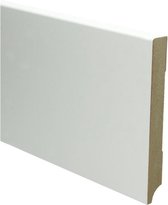 Hoge plinten - MDF - Moderne plint 150x18 mm - Wit - Voorgelakt - RAL 9010 - Per stuk 2,4m