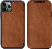 iPhone 11 Pro Bookcase Hoesje - Leer - Siliconen - Book Case - Flip Cover - Apple iPhone 11 Pro - Bruin