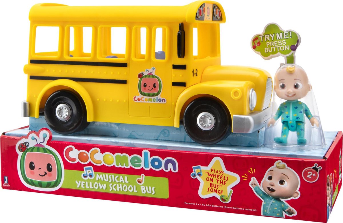 Cocomelon Feature Vehicle Yellow School Bus — afbeelding 6