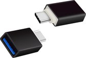 USB C adapter - C naar A - Zwart - Allteq