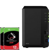 Synology DS218 Ironwolf 24TB (2x 12TB) - NAS