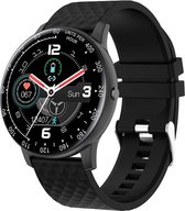 Maoo H30 Smartwatch – Bloeddrukmeter – Fitnesshorloge met Activity Tracker en Smart Bracelet voor iOS en Android – Mannen én Vrouwen - Zwart
