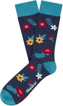 sokken 41-46 met bloemmotief