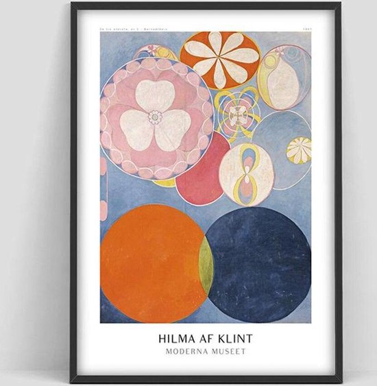 Hilma Af Klint Museum Exhibition Posters 3 60x90cm Canvas Multi