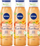 Nivea Fresh Blends Douche Gel Apricot Multi Pack - 3 x 300 ml