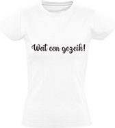 Wat een gezeik Dames t-shirt | Canteau Meiland | Martin Meiland | gezeik | grappig | cadeau | Wit