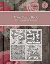 Maze Puzzle Book, 200 Puzzles Easy Random, 3