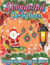 Wonderful Christmas Coloring Book For Adult