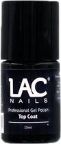 LAC Nails® Top Coat - Gel nagellak 15ml - Transparant - Glanzend