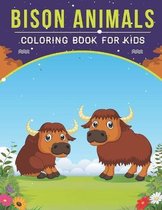 Bison Animals Coloring Book For Kids
