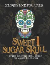 Sweet Sugar Skull Coloring book for adults