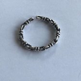 Ring - linked in - 925 Sterling Zilver - verstelbaar