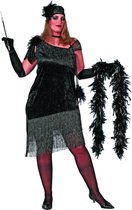Costume de danseur des années 1920 | Ms 20-Black Charleston, Black (grandes tailles) | Femme | Taille 52 | Costume de carnaval | Déguisements
