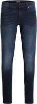 Jack and Jones - Heren Jeans - Lengte 36 - Model Liam AGI 004 - Skinny Fit - Dark Blue Denim