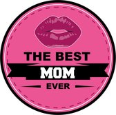 30x Moederdag bierviltjes - the best mom ever - roze - onderzetters voor mama haar verjaardag - feestversiering / tafelversiering