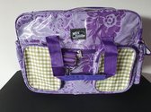 MixMamas Luiertas met luiermatje - Barok paars - 40 x 29 x 40cm