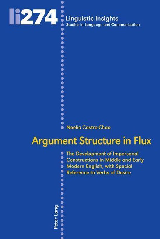 Linguistic Insights 274 - Argument Structure in Flux - cover