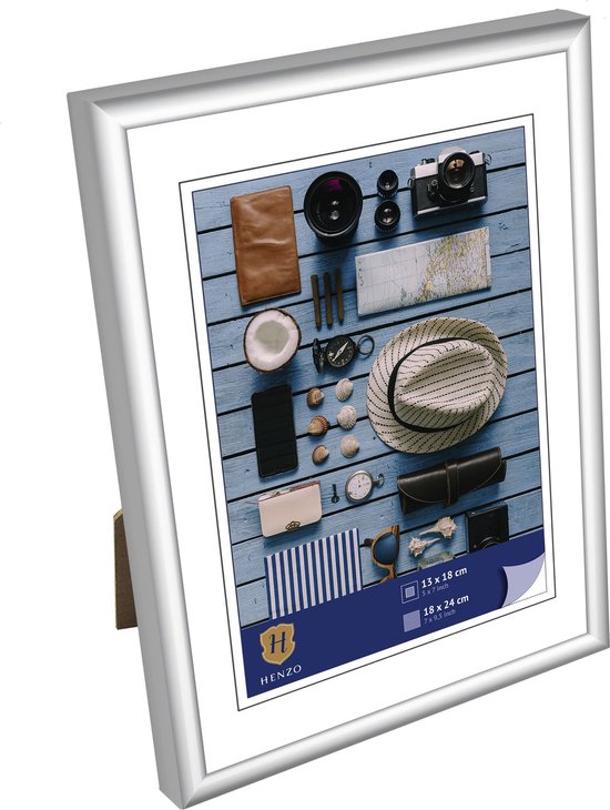 Cadre photo - Henzo - Napoli - Format photo 18x24 - Argent