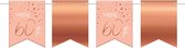 Vlaggenlijn - 60 jaar - Luxe - Roze, roségoud - 6m