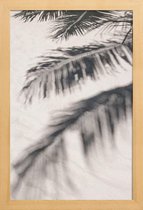 JUNIQE - Poster in houten lijst Sunshine on the Beach -60x90 /Grijs &