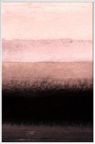 JUNIQE - Poster met kunststof lijst Shades of Pink -13x18 /Roze & Wit