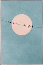 JUNIQE - Poster met kunststof lijst The Beauty of Silence -20x30 /Roze