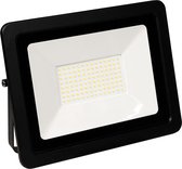 LED Breedstraler - Slimline - 100W - 6700 Lumen - 3000K - Warmwit - IP65 - Zwart