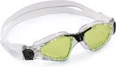 Aqua Sphere Kayenne - Zwembril - Volwassenen - Green Polarized Lens - Transparant/Zwart
