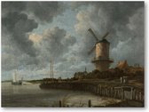De molen bij Wijk bij Duurstede - 500 Stukjes puzzel voor volwassenen - Jacob Isaacksz van Ruisdael - Meesterwerken - Landschap