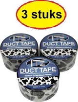 IT'z Duct Tape 07 - Koe 3 stuks  48 mm x 10m |  tape - plakband - ducktape - ductape