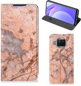 Etui pour téléphone Xiaomi Mi 10T Lite Etui portefeuille en marbre Oranje