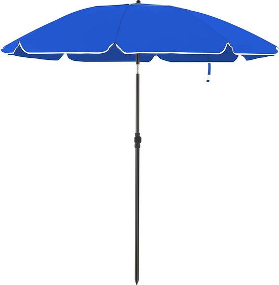 parasol, Ø 160 cm, marktparasol, UV-bescherming UPF zonwering, achthoekige... | bol.com