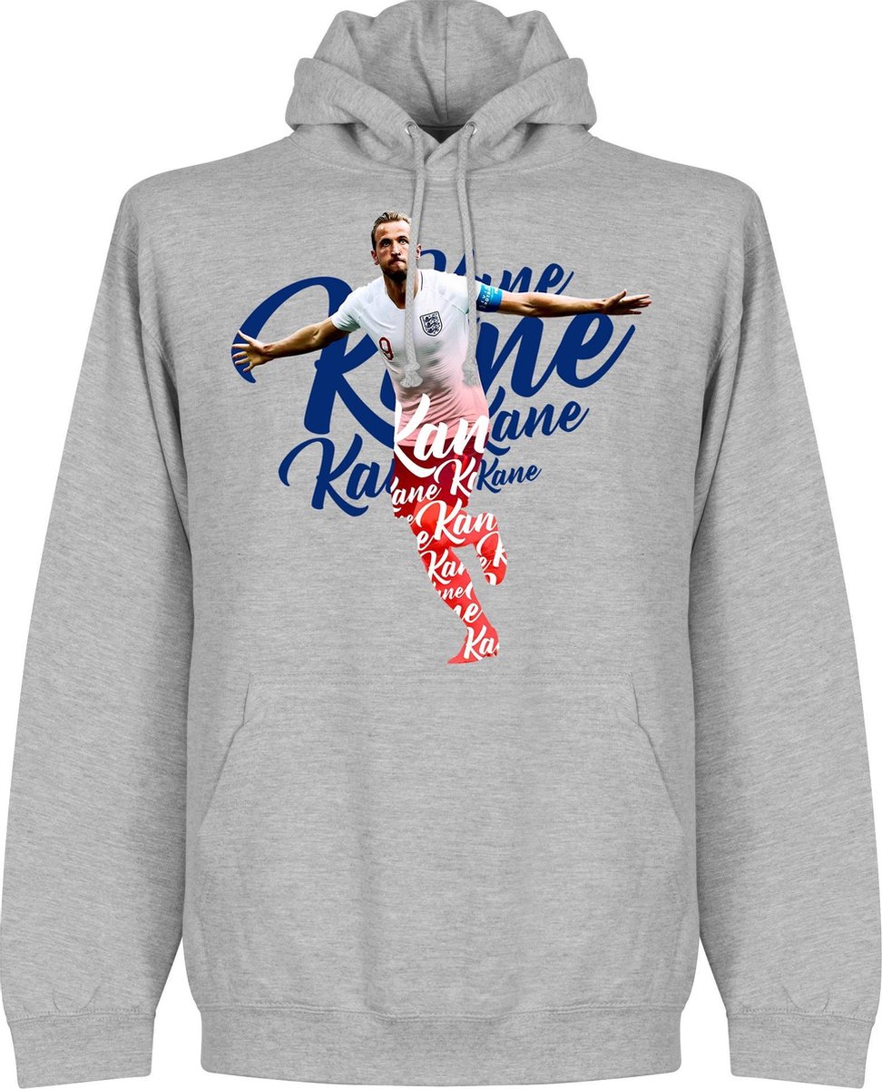 Kane Engeland Script Hoodie - Grijs - Kinderen - 128