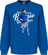 Roberto Baggio Italië Script Sweater - Blauw - Kinderen - 104